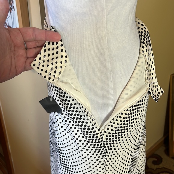 Jones NY Size 14 Polka Dot Maxi-Skirt Fully Lined Timeless Feminine $119 NEW - Picture 13 of 16